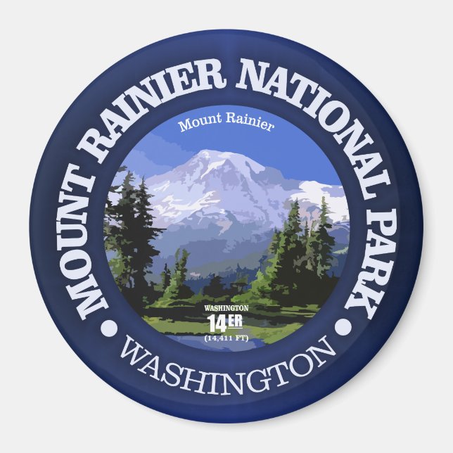 Mt Rainier NP Magnet (Front)