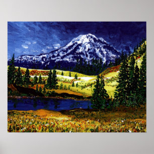 Mt Rainier Poster