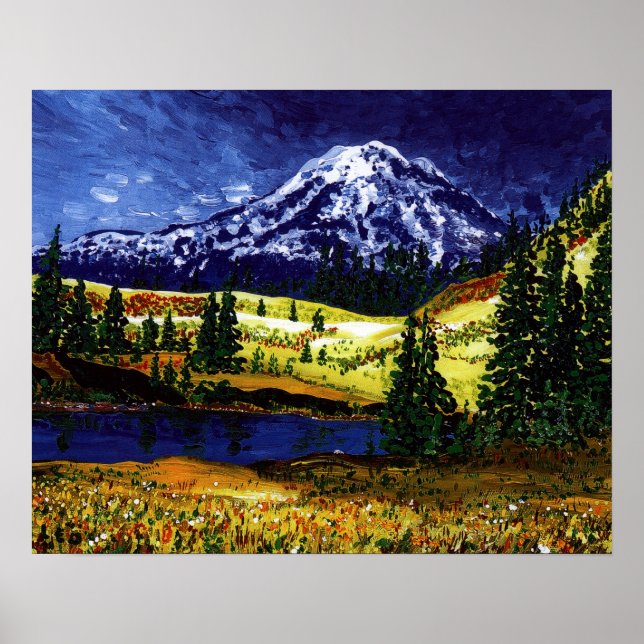 Mt Rainier Poster (Front)