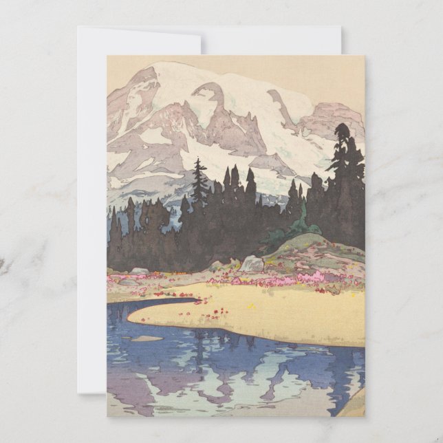 Mt. Rainier (Reniya-Yama) American Series Hiroshi Invitation (Front)