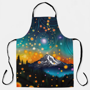 Mt. Rainier Starry Sky Apron
