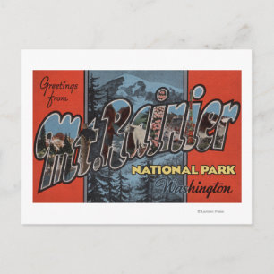 Mt. Rainier State Park, Washington Postcard