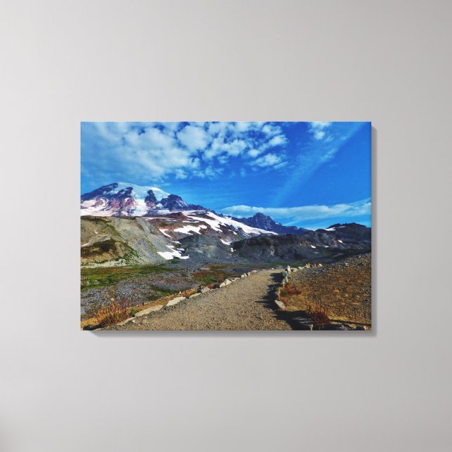 Mt. Rainier Stretched Canvas Print (Front)