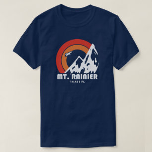 Mt. Rainier Washington Sun Eagle T-Shirt