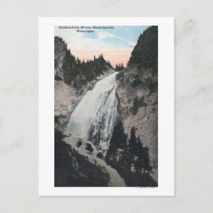 Mt. Rainier, Washington - View of Sluiskin Falls Postcard