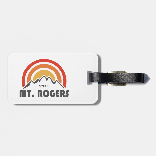 Mt. Rogers Luggage Tag (Back Horizontal)