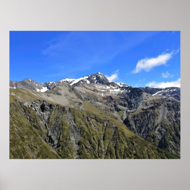 Mt Rollerston from Scott's Track Poster (Front)