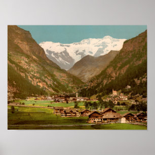 Mt Rosa Monte Rosa Gressoney Italy Poster