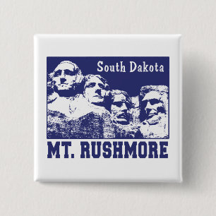 Mt. Rushmore 15 Cm Square Badge