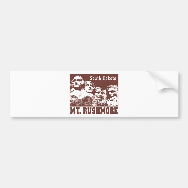 Mt. Rushmore Bumper Sticker (Front)