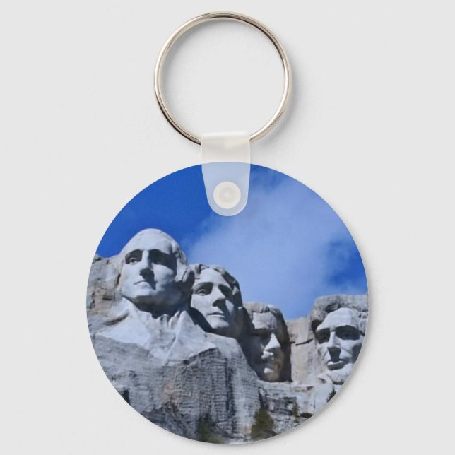 Mt. Rushmore Landmark Key Ring (Front)