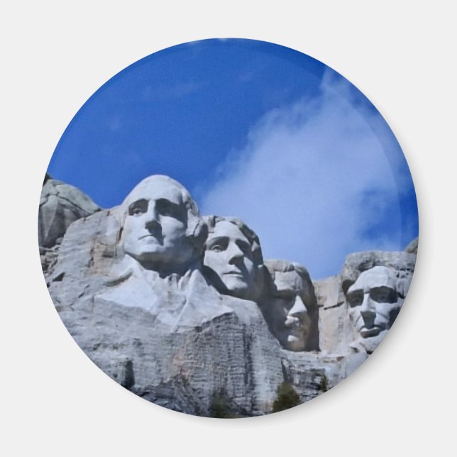 Mt. Rushmore Landmark Magnet (Front)