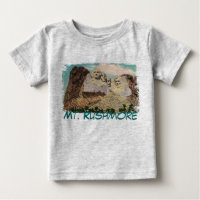 Mt. Rushmore Painted Baby Shirt