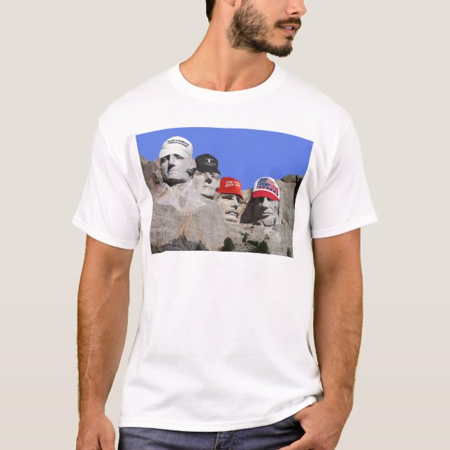 Mt. Rushmore Presidents For Trump T-Shirt (Front)