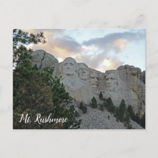 Mt. Rushmore South Dakota National Park Postcard
