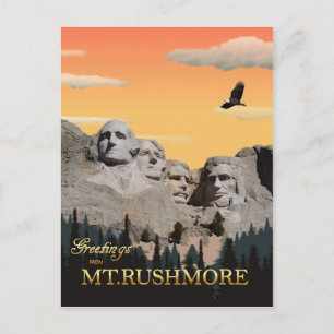 Mt. Rushmore, South Dakota Postcard