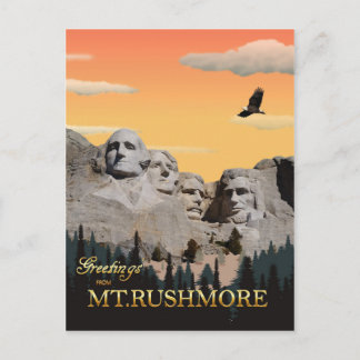 Mt. Rushmore, South Dakota Postcard