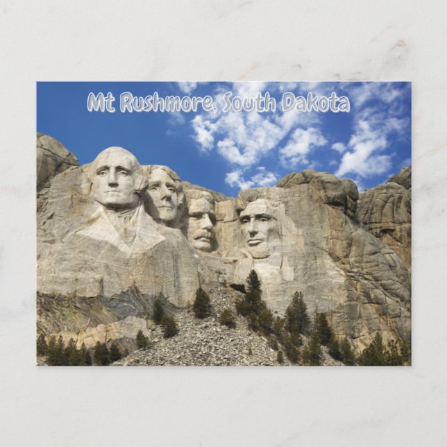 Mt Rushmore, South Dakota Postcard (Front)