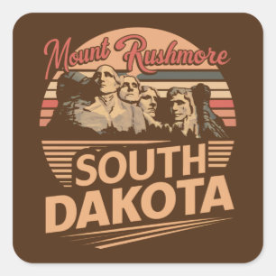 Mt. Rushmore South Dakota Square Sticker