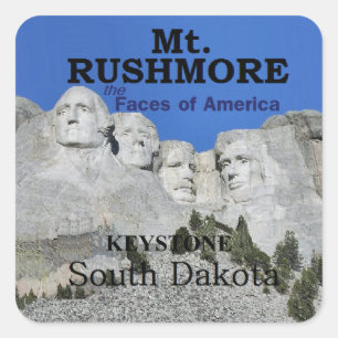 Mt. Rushmore Square Sticker