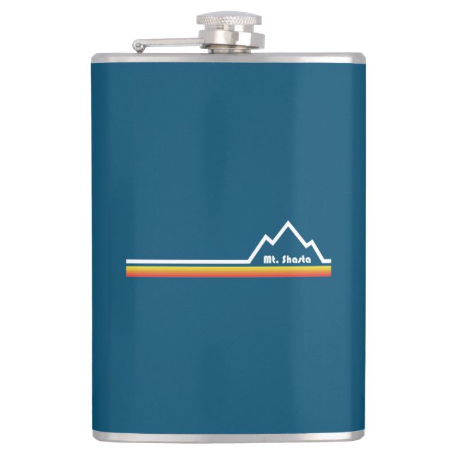 Mt. Shasta California Hip Flask (Front)