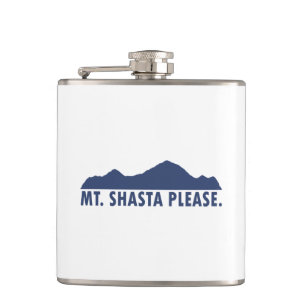 Mt. Shasta California Please Hip Flask