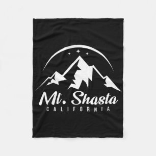 Mt. Shasta California Ski Resort Skiing Snowboardi Fleece Blanket