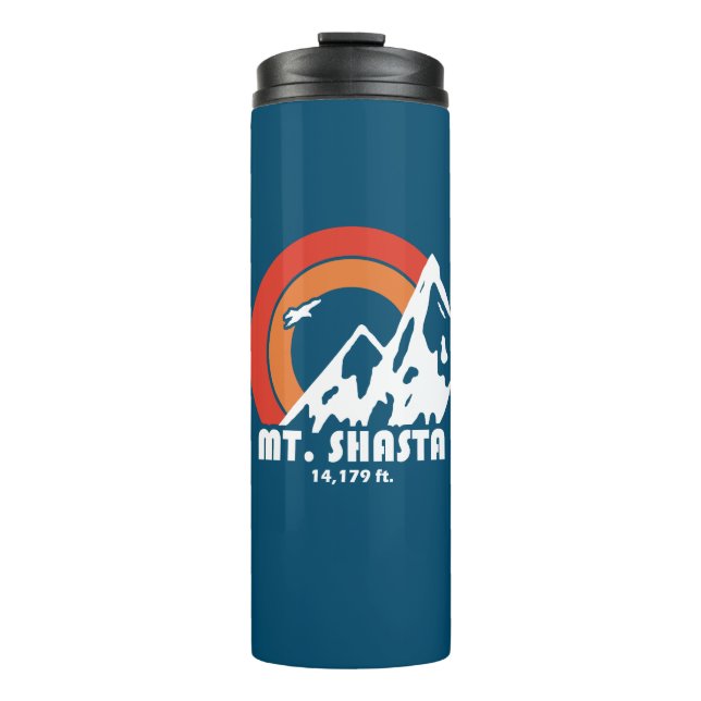 Mt. Shasta California Sun Eagle Thermal Tumbler (Front)
