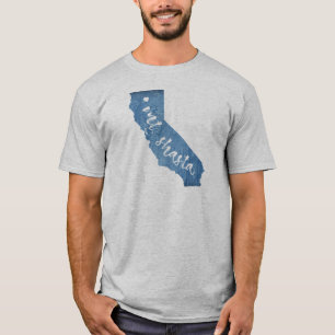 Mt. Shasta California Wood Grain T-Shirt