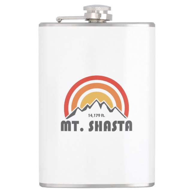 Mt. Shasta Hip Flask (Front)