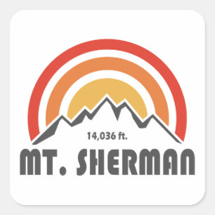 Mt. Sherman Square Sticker