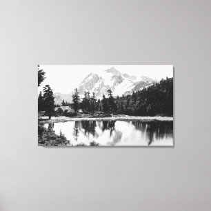 Mt. Shuksan and Mt. Baker Lodge Photograph Canvas Print