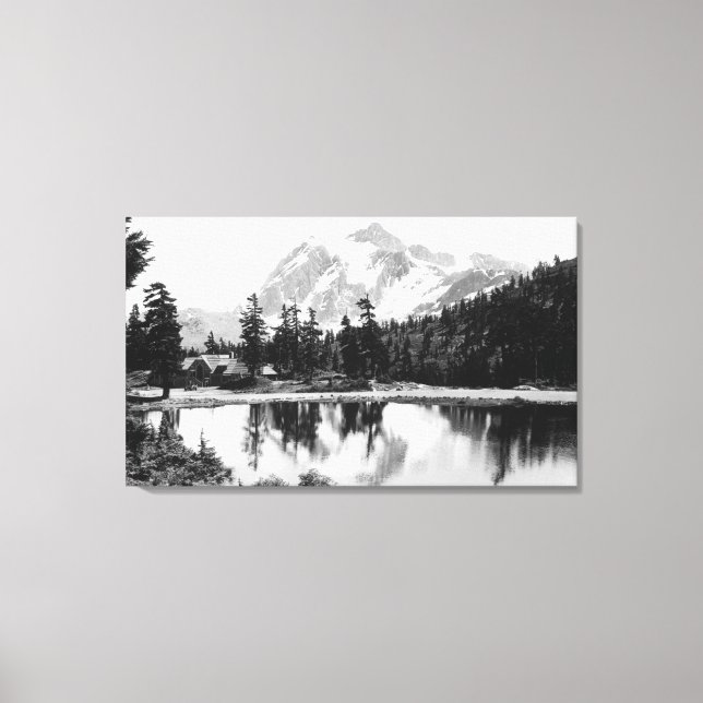 Mt. Shuksan and Mt. Baker Lodge Photograph Canvas Print (Front)