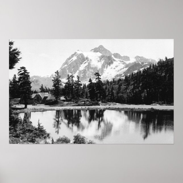 Mt. Shuksan and Mt. Baker Lodge Photograph Poster (Front)