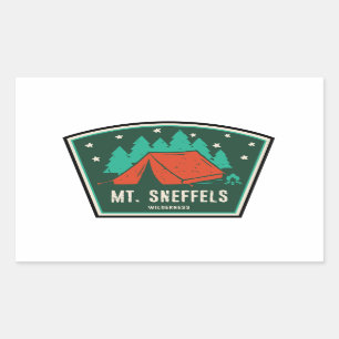 Mt. Sneffels Wilderness Colorado Camping Rectangular Sticker