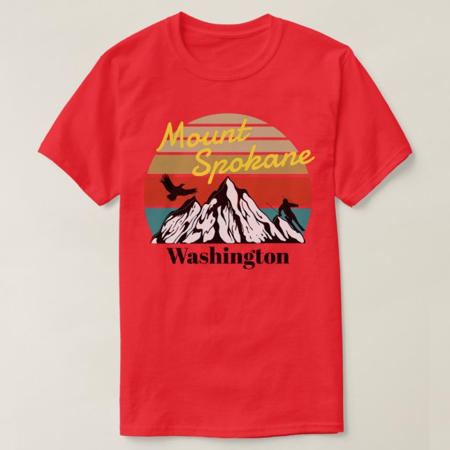 Mt Spokane ski Washington 1 T-Shirt (Design Front)