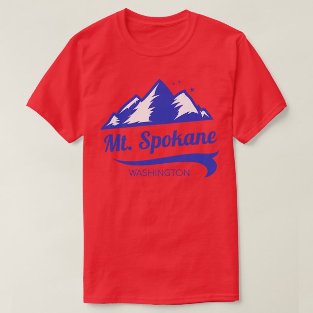 Mt Spokane ski Washington T-Shirt (Design Front)