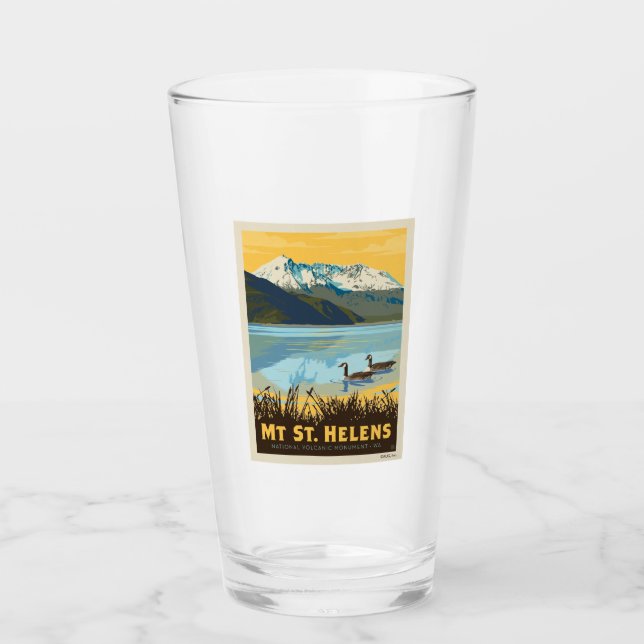 Mt St. Helens | Washington Glass (Front)