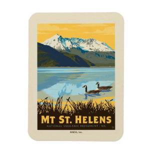 Mt St. Helens Washington Magnet