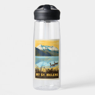Mt St. Helens Washington Water Bottle