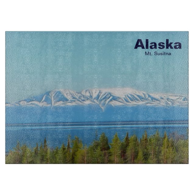 Mt. Susitna (Alaska) Cutting Board (Front)
