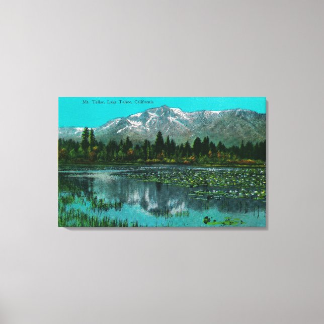 Mt. Tallac and Lake Tahoe, California Canvas Print (Front)