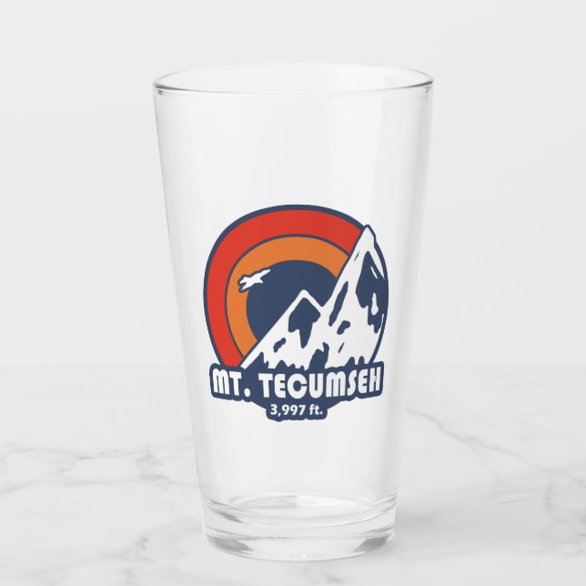Mt. Tecumseh New Hampshire Sun Eagle Glass (Front)