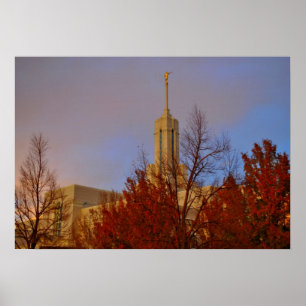 Mt. Timpanogos  LDS Temple American Fork, Utah Poster