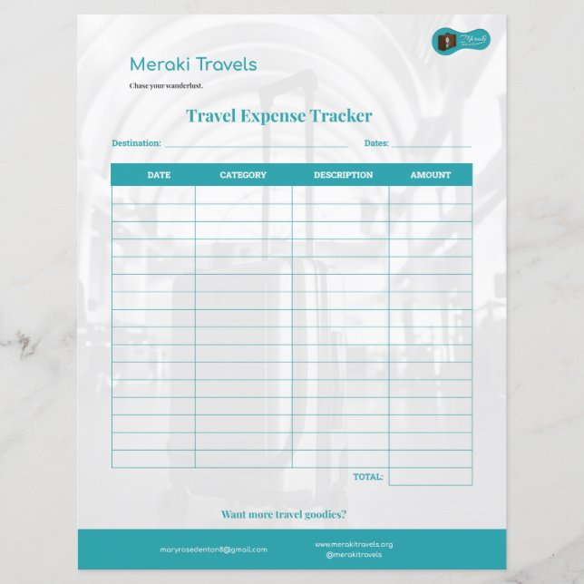 MT Travel Expense Tracker (Front)
