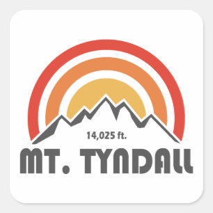 Mt. Tyndall California Square Sticker