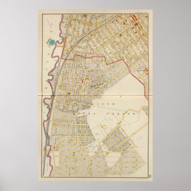 Mt Vernon Atlas Map Poster (Front)