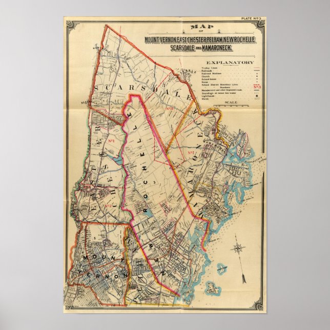 Mt. Vernon, E Chester, Pelham, New Rochelle, NY Poster (Front)