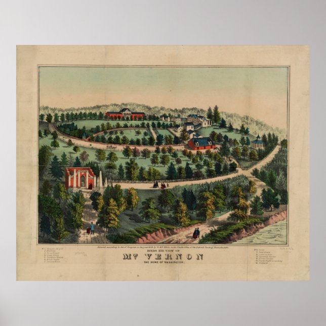 Mt. Vernon, Virginia (1859) Poster (Front)