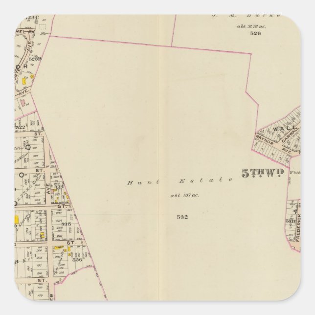 Mt Vernon wards 4-5, New York 2 Square Sticker (Front)